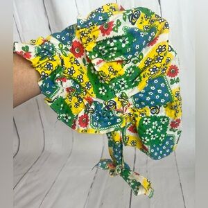 Vintage Handmade Prairie, farm, Country, bonnet style hat that ties